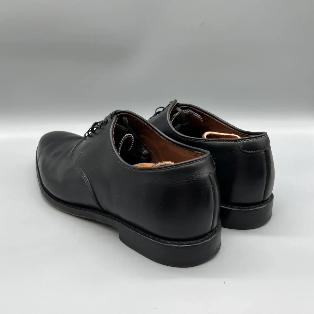 Allen Edmonds Shoes Mens 11 Black Leather Carlyle Oxford Dress Plain Almond Toe